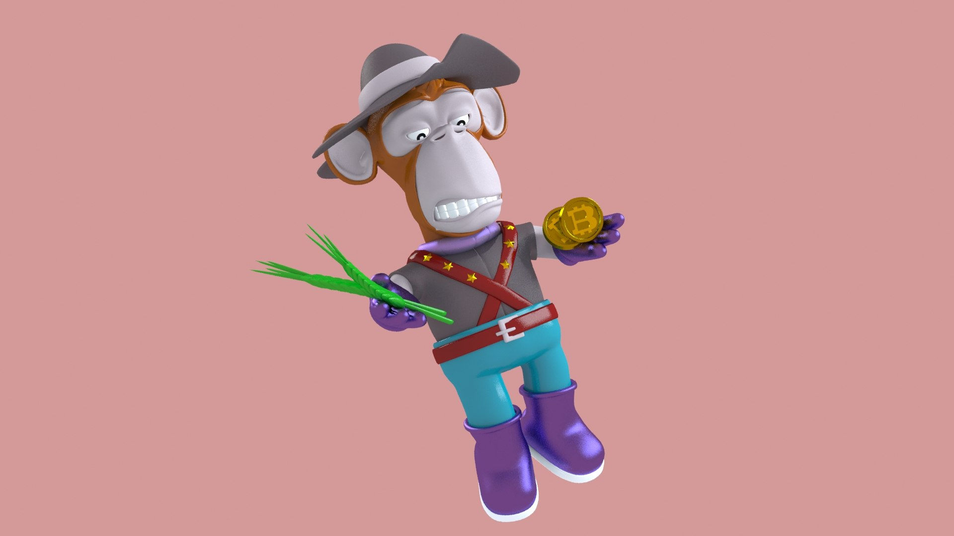 Wallpaper #GEC3L5MBJhL2WPbab77t381 Monkey Toon Yacht Chimp Club Unreal Bored Mod Engine 3D Model