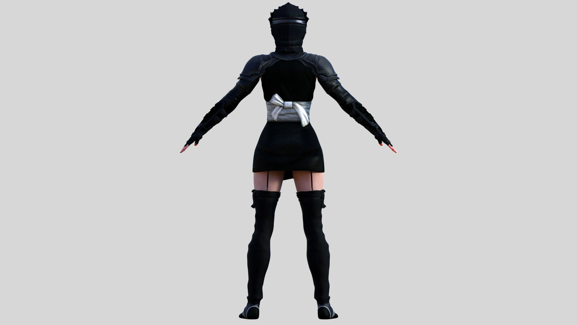 Wallpaper #om3IZ5cBycdYOYFTiW_1156 Female Ninja 3D Model Turbosquid 2084920