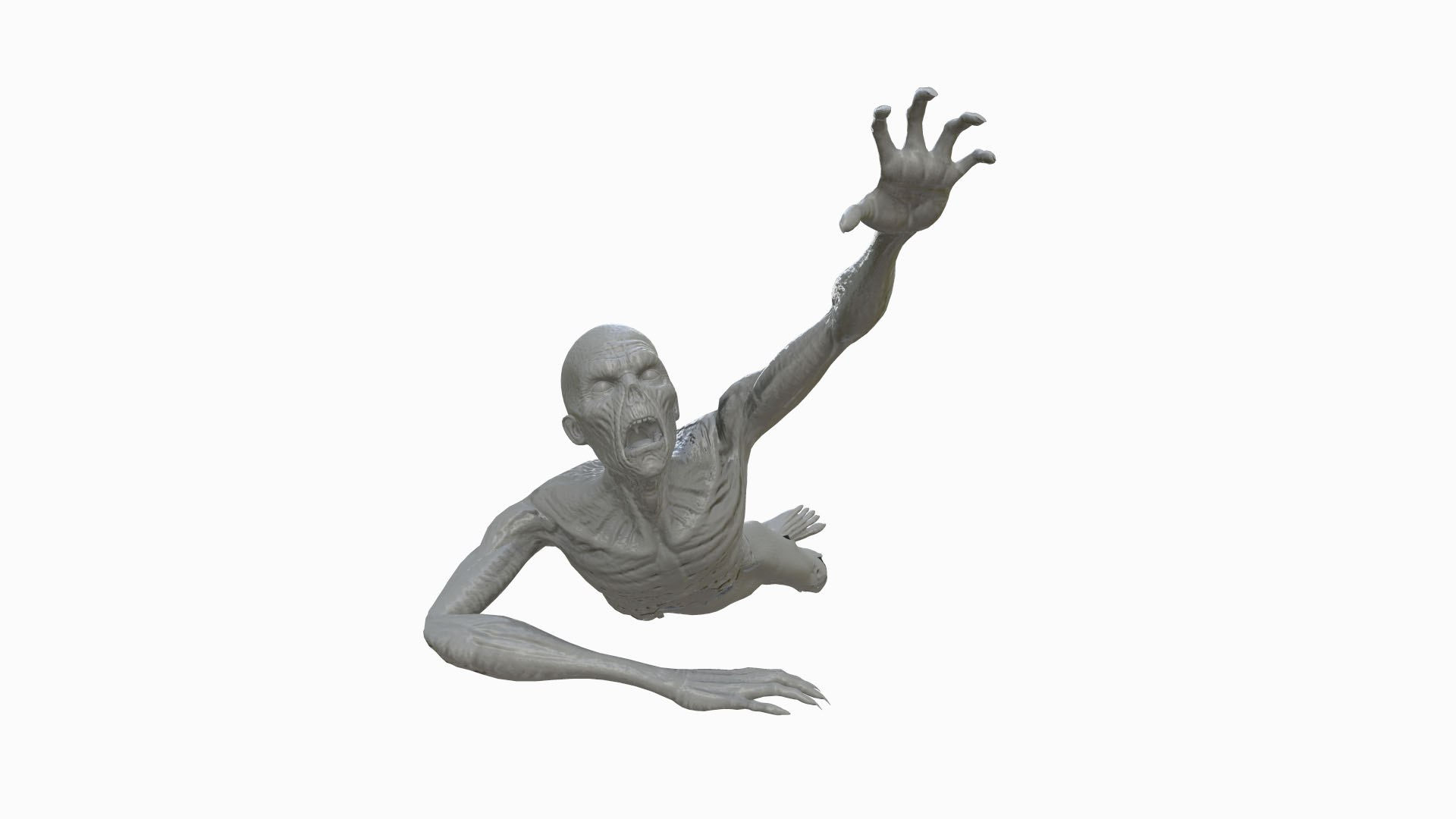 Wallpaper #vmczCZMBSpphPi3-o86c108 3D Zmb 003 Zombie Crawling Animation Model Turbosquid 2097893