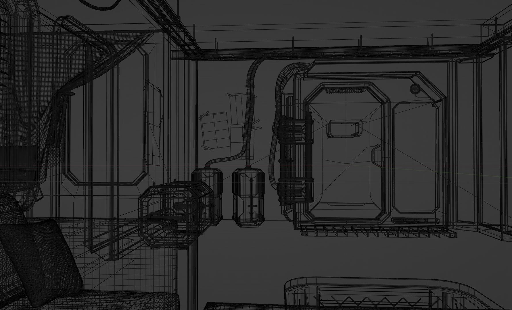 Wallpaper #EQM-YpMBpyOg8YnEZtLb239 Cyberpunk Apartment Scene V10 3D Turbosquid 2011480