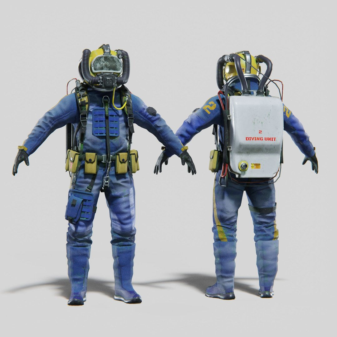 Wallpaper #S2ej65IBSpphPi3-z00p120 Modern Deep Sea Diving Suit 3D Model Turbosquid 2075083