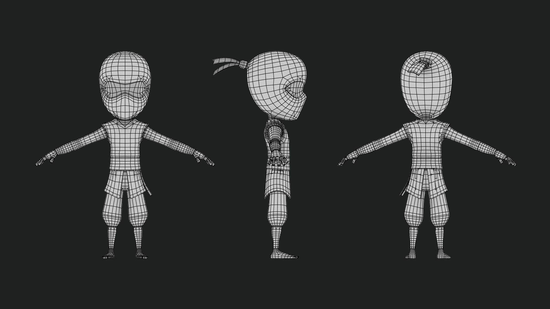 Wallpaper #om3IZ5cBycdYOYFTiW_185 3D Model Ninja Stylized Game 3D Turbosquid 2124851