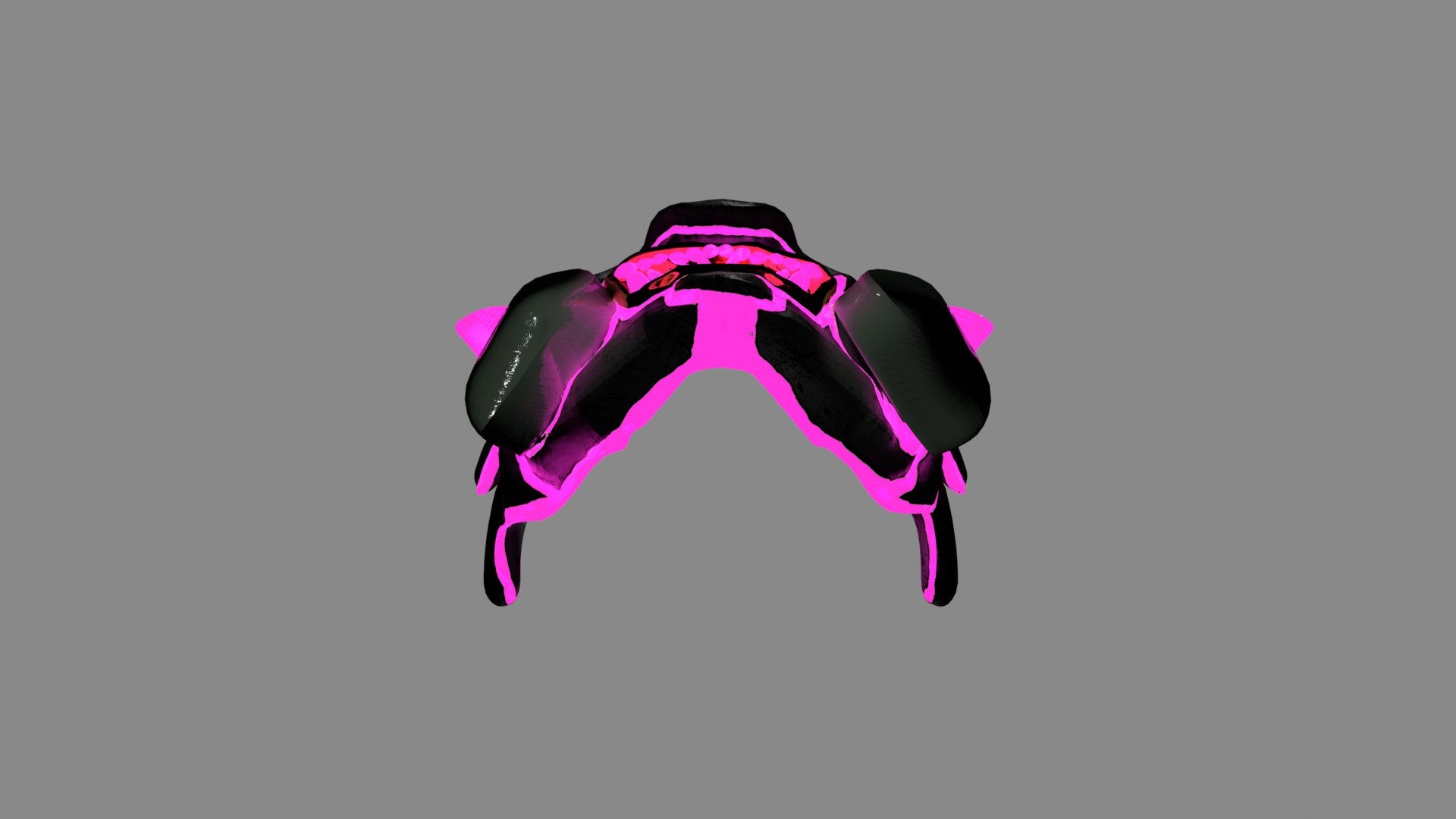 Wallpaper #2Wd58pIBSpphPi3-LXDc108 Neon White Cyberpunk Oni Mask 3D Model Turbosquid 2158589