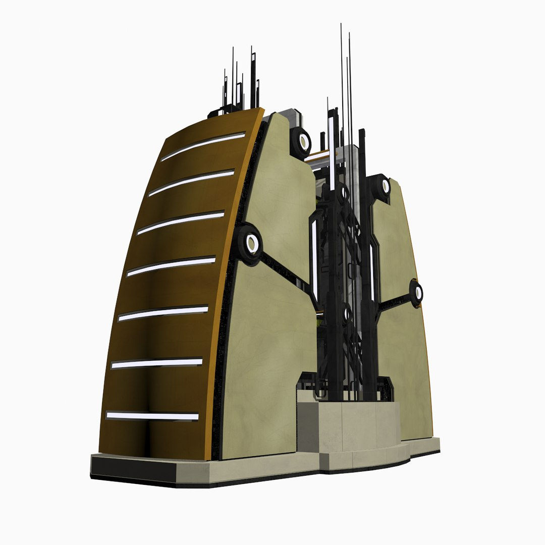 Wallpaper #sGf07JIBSpphPi3-g1XU404 3D Sci Fi Building Model