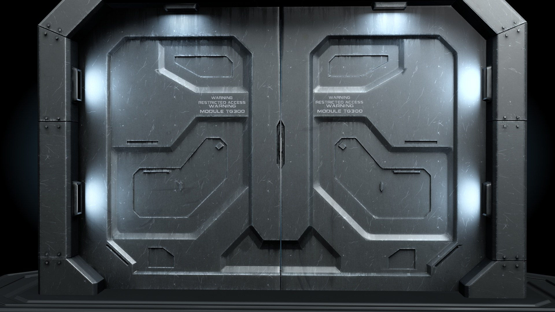 Wallpaper #NWegBpMBSpphPi3-J8JF43 Sci Fi Gate Door Model