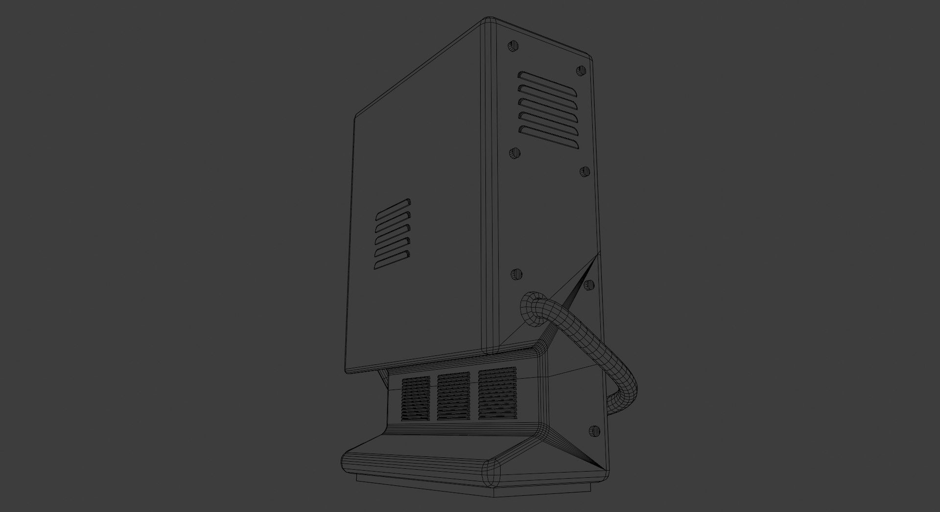 Wallpaper #O3emKJMB-pgBXx60l6uP88 3D Retro Futuristic TV Console Turbosquid 1774998