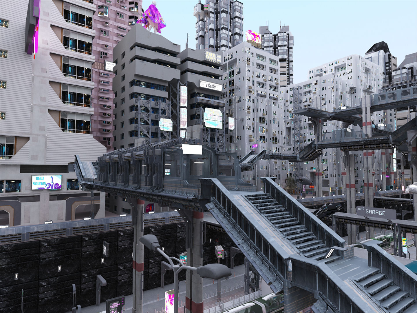 Wallpaper #nGgOHJMBSpphPi3-CSHM6 Cyberpunk City 3D Model Turbosquid 1920680