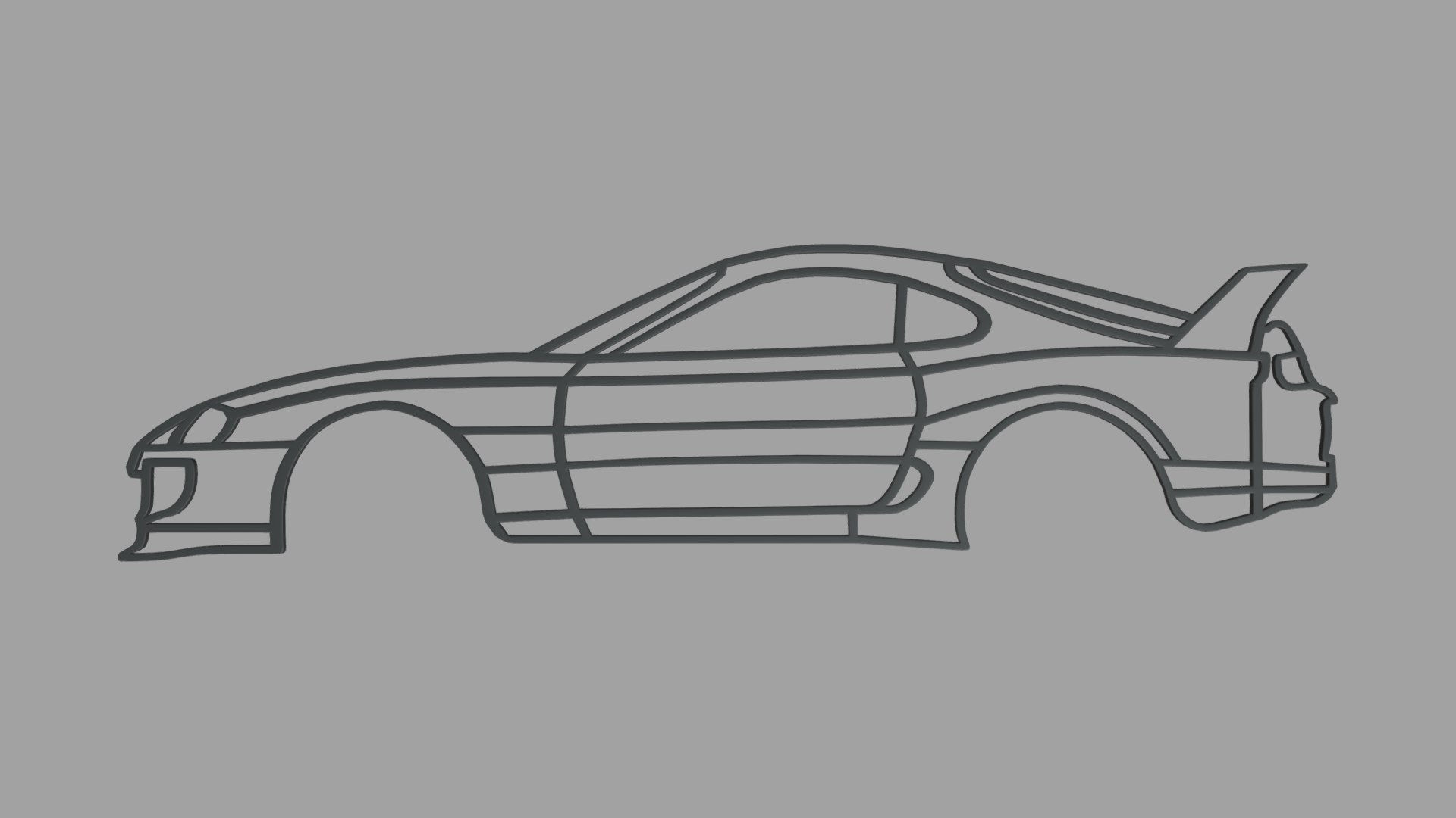 Wallpaper #S2fVEpMBSpphPi3-nf21234 Toyota Supra Wall Silhouette 3D Turbosquid 2034793