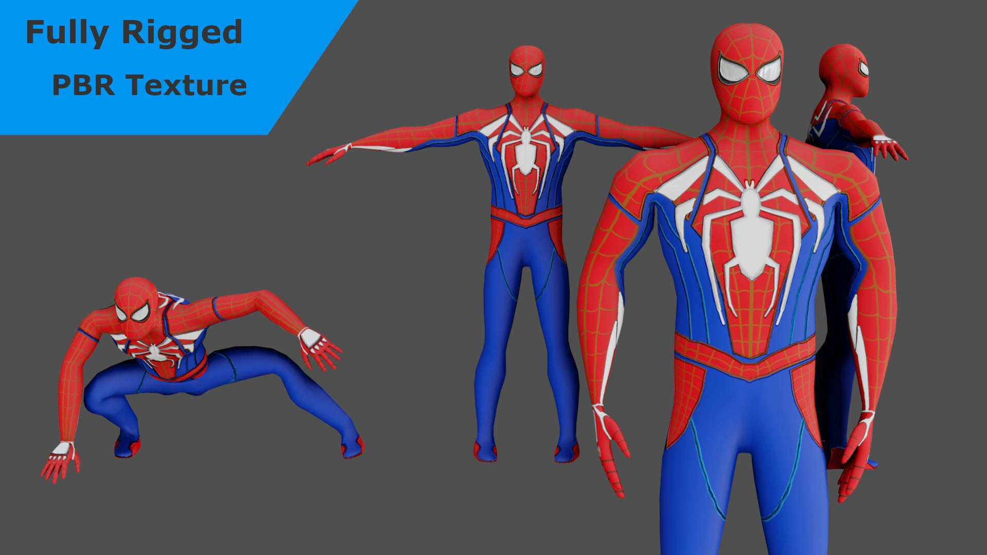 Wallpaper #uXfMJZMB-pgBXx60C59i85 Spider Man Low Poly Pbr Gameready 3D Model Turbosquid 1722511