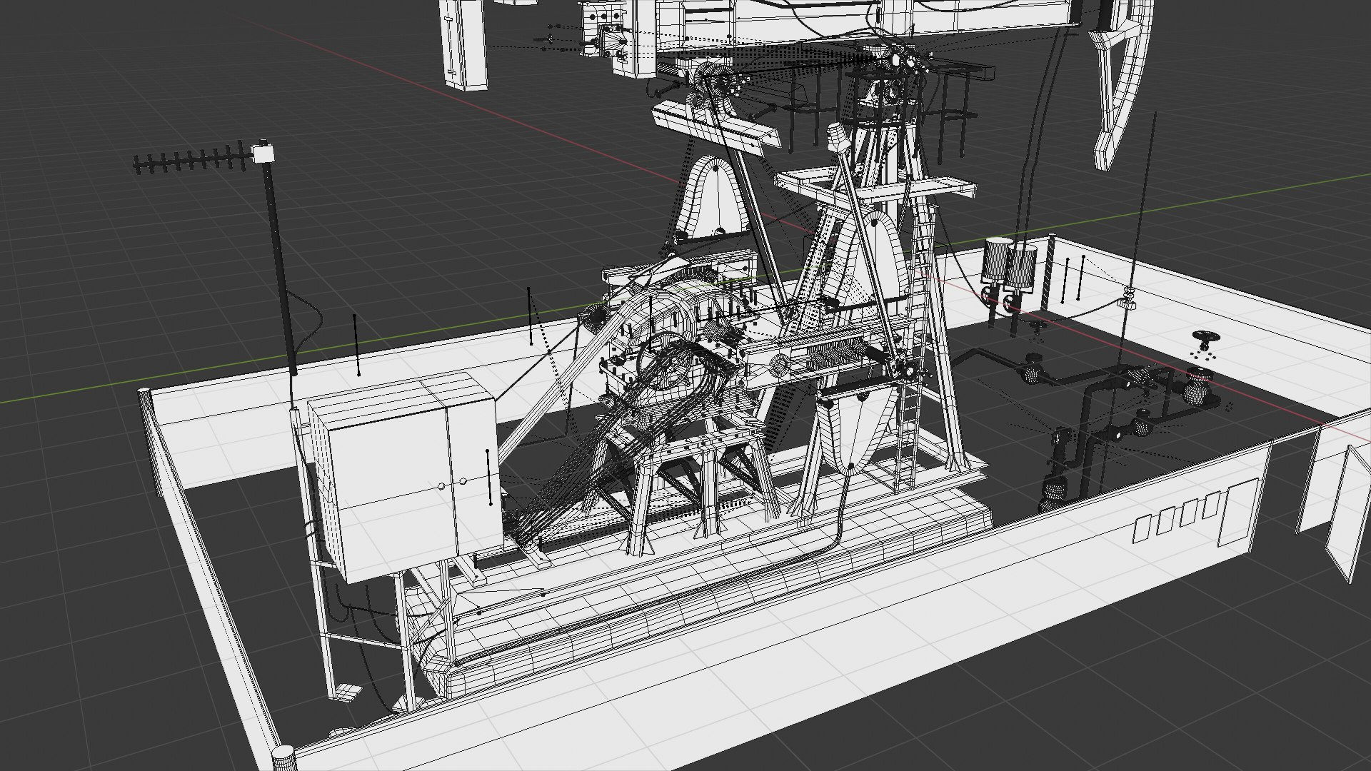 Wallpaper #LQPxZZMBpyOg8YnEktpT288 Oil Pump Jack 3D Model Turbosquid 2033859