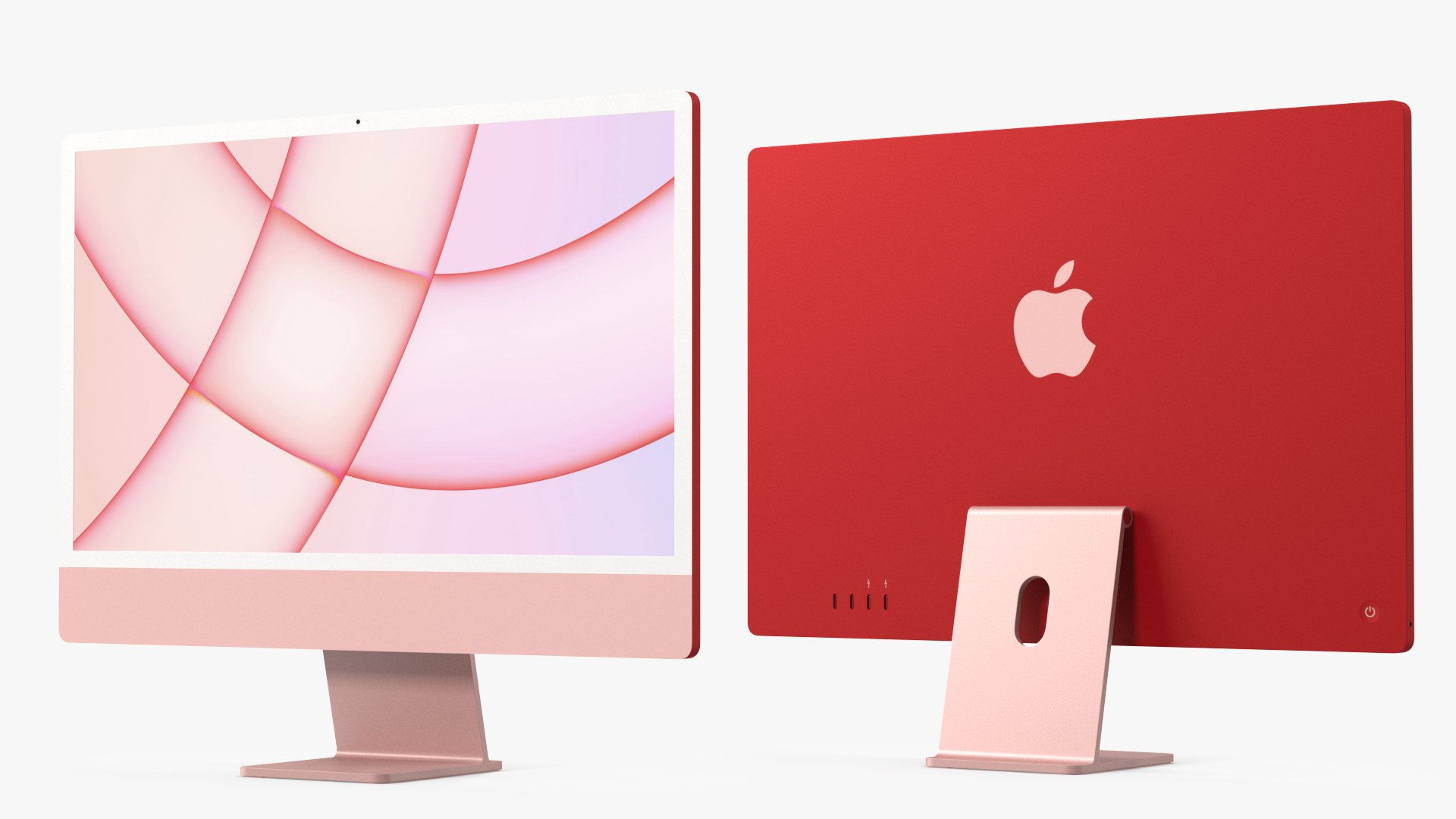 Wallpaper #bdvOXpcBzF5tfotJlOTl28 3D Model Apple iMac 2021 Pink Turbosquid 1756012