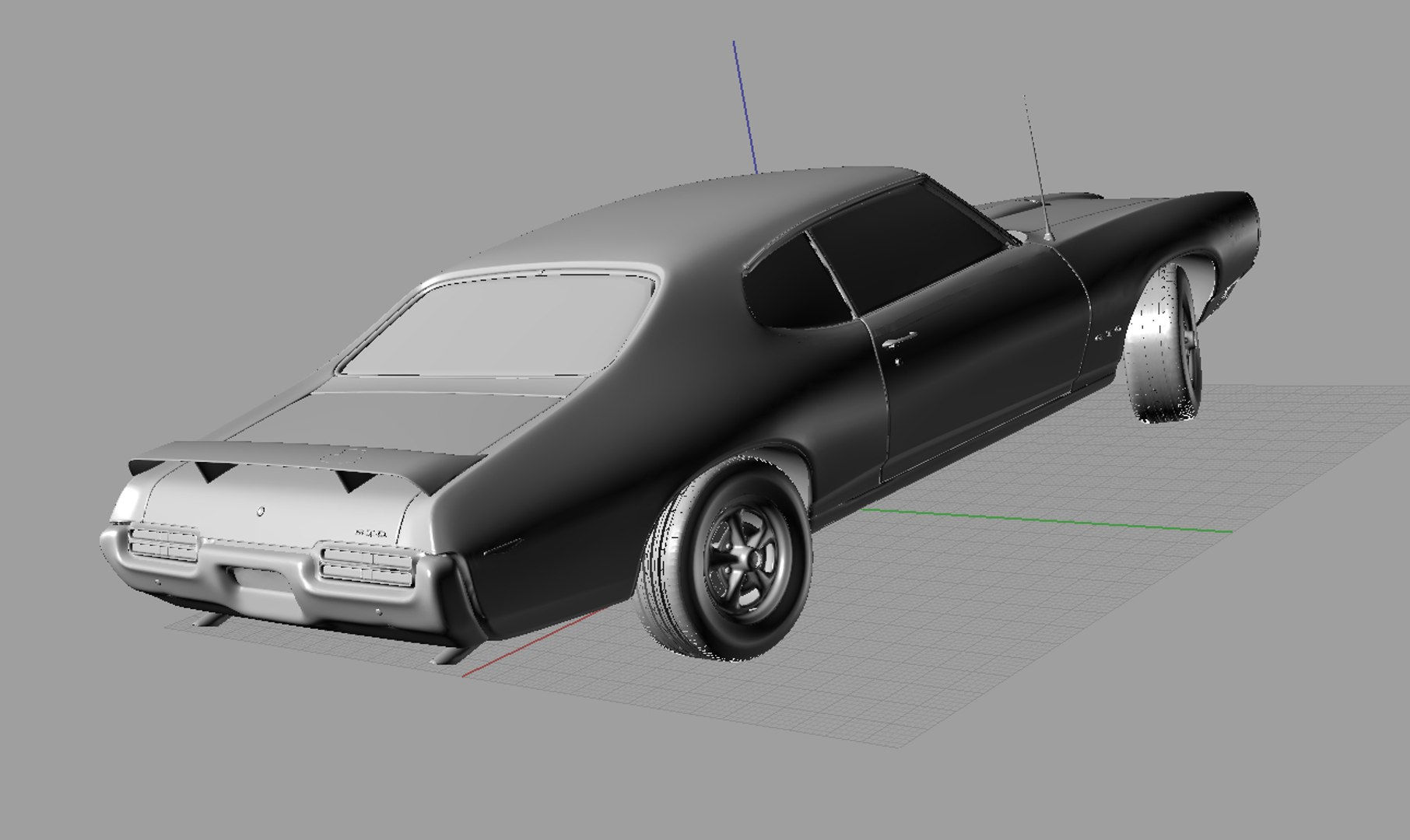 Wallpaper #W2dxBpMBSpphPi3-osE522 3D Model Pontiac Gto Judge 400