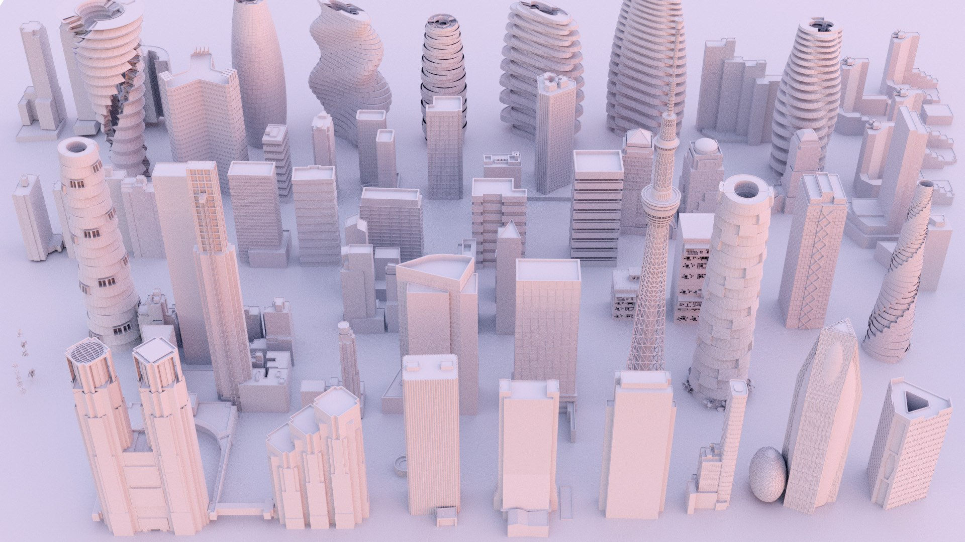 Wallpaper #sGf07JIBSpphPi3-g1XU143 50 Realistic Sci Fi Buildings City Kit 3D Model Turbosquid 2133222