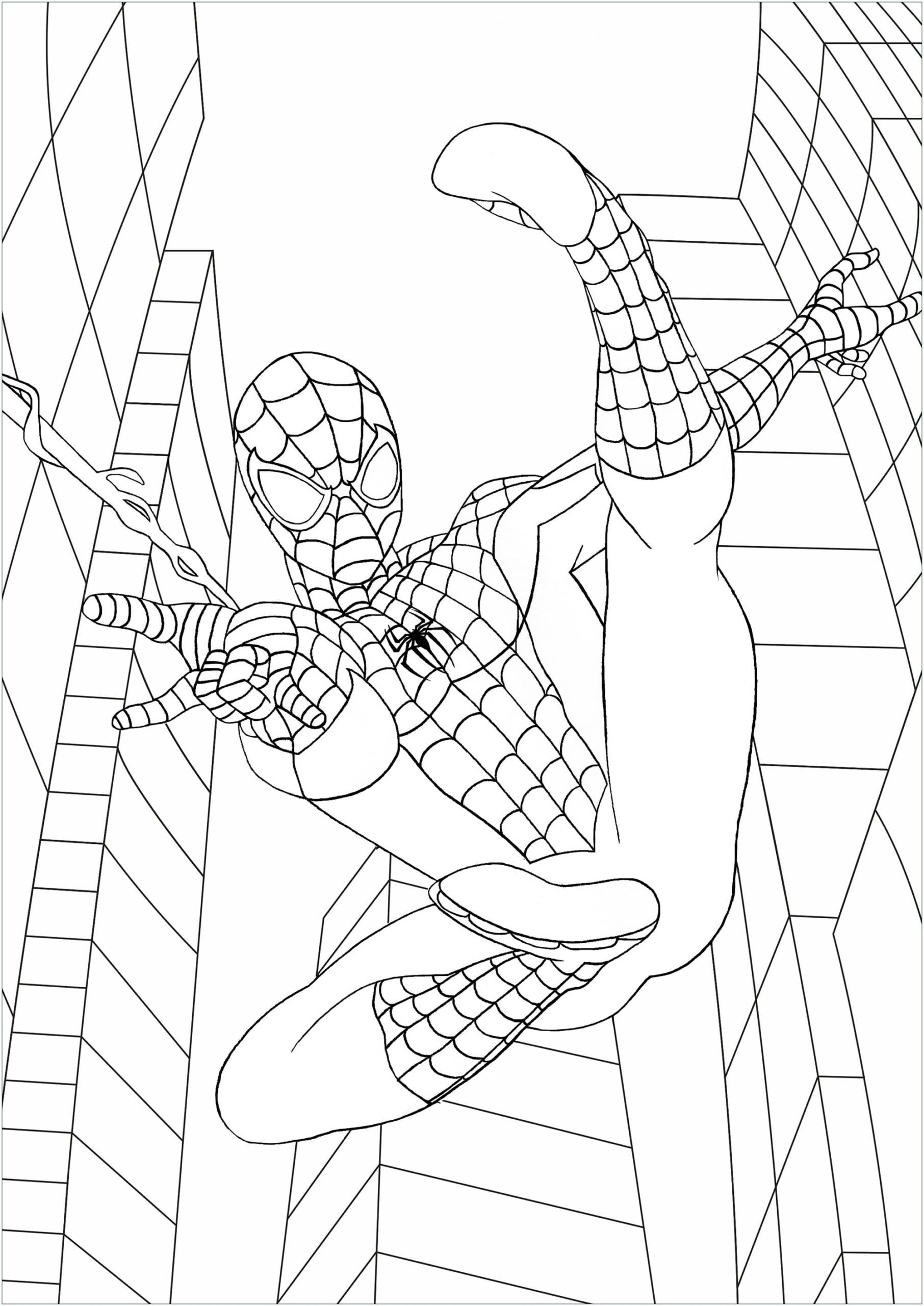 Wallpaper #o2f3-JIBSpphPi3-7otU349 Spider Man Action Coloring Page Download Print or Color Online for Free