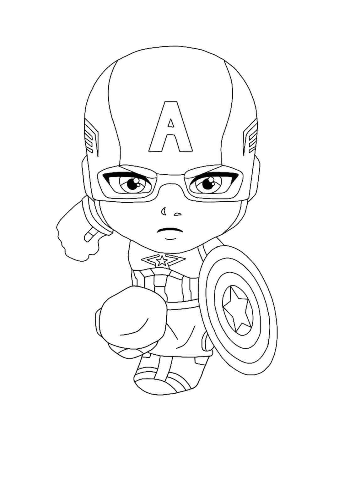 Wallpaper #3jEbNpMB5zzyi_yYcljN471 Chibi Captain America Coloring Page Download Print or Color Online