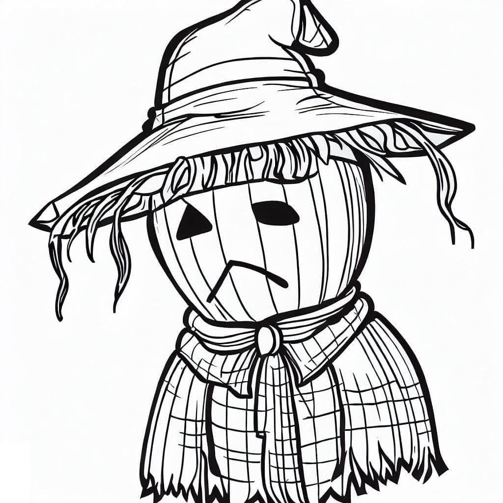 Wallpaper #aYcGMpMBPAdmKxa2yGN6379 A Sad Scarecrow Coloring Page Download Print or Color Online for Free