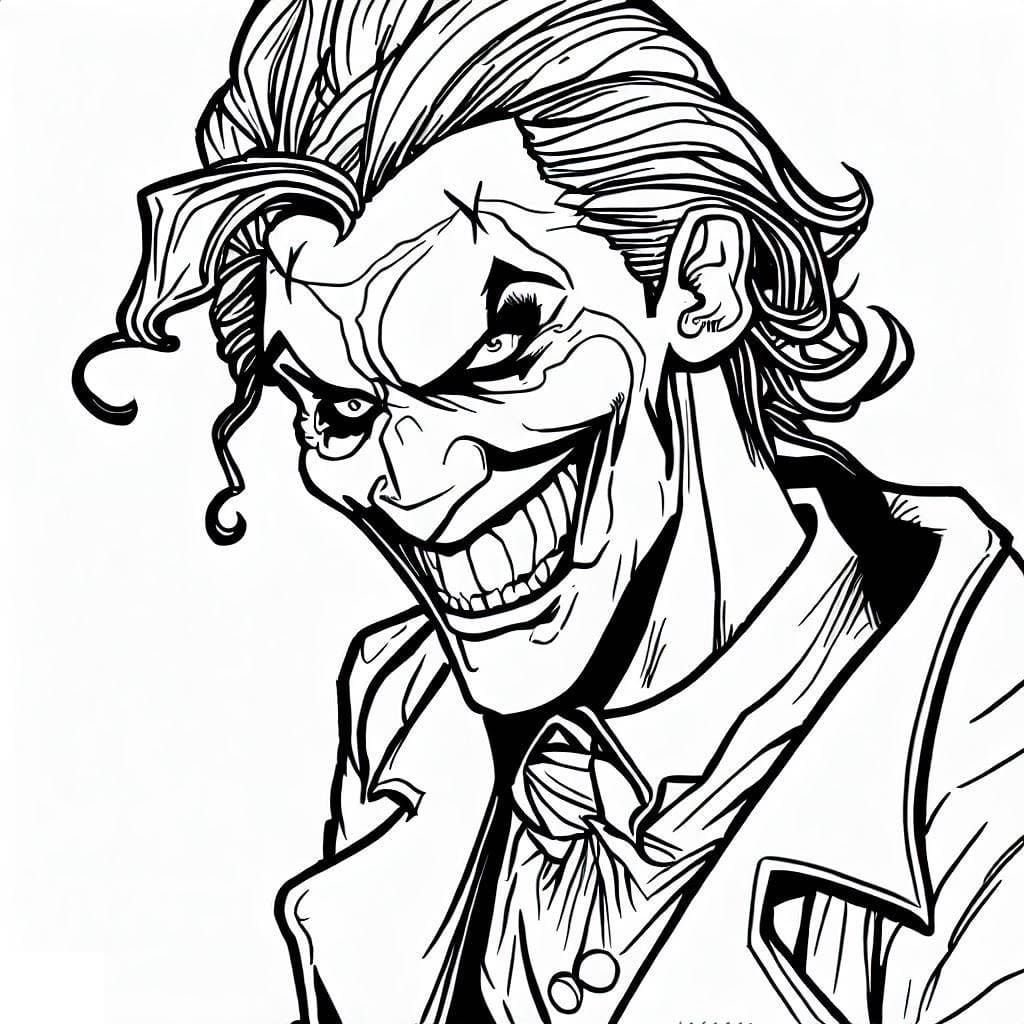 Wallpaper #nsYHM5MBVgN6TXj6WnfQ455 Joker from DC Comics Coloring Page Download Print or Color Online