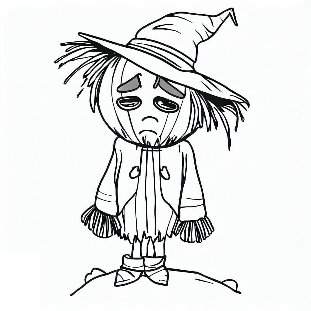 Wallpaper #aYcGMpMBPAdmKxa2yGN6469 Very Sad Scarecrow Coloring Page Download Print or Color Online for Free