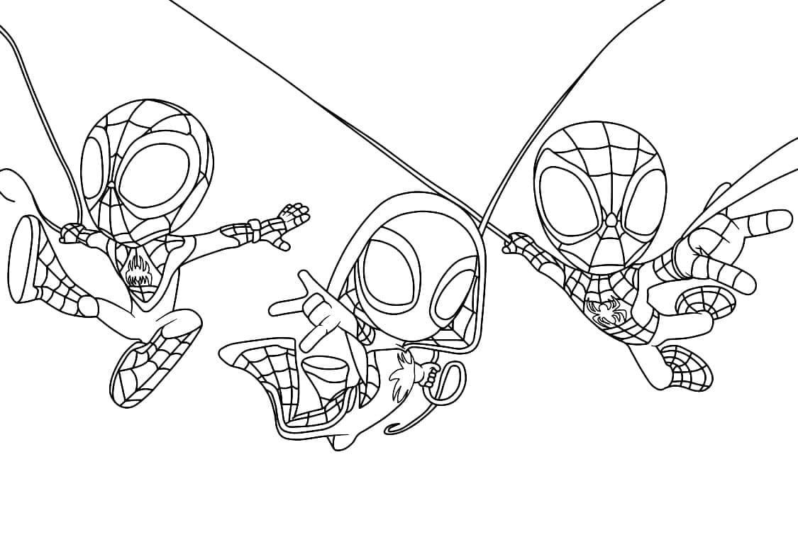 Wallpaper #J_QuOpMBKFX8bn3reXjK243 Spidey and His Amazing Friends Image Coloring Page Download Print or