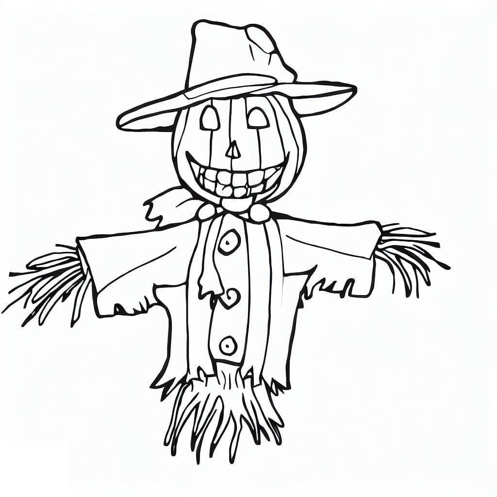 Wallpaper #aYcGMpMBPAdmKxa2yGN6481 Very Happy Scarecrow Coloring Page Download Print or Color Online