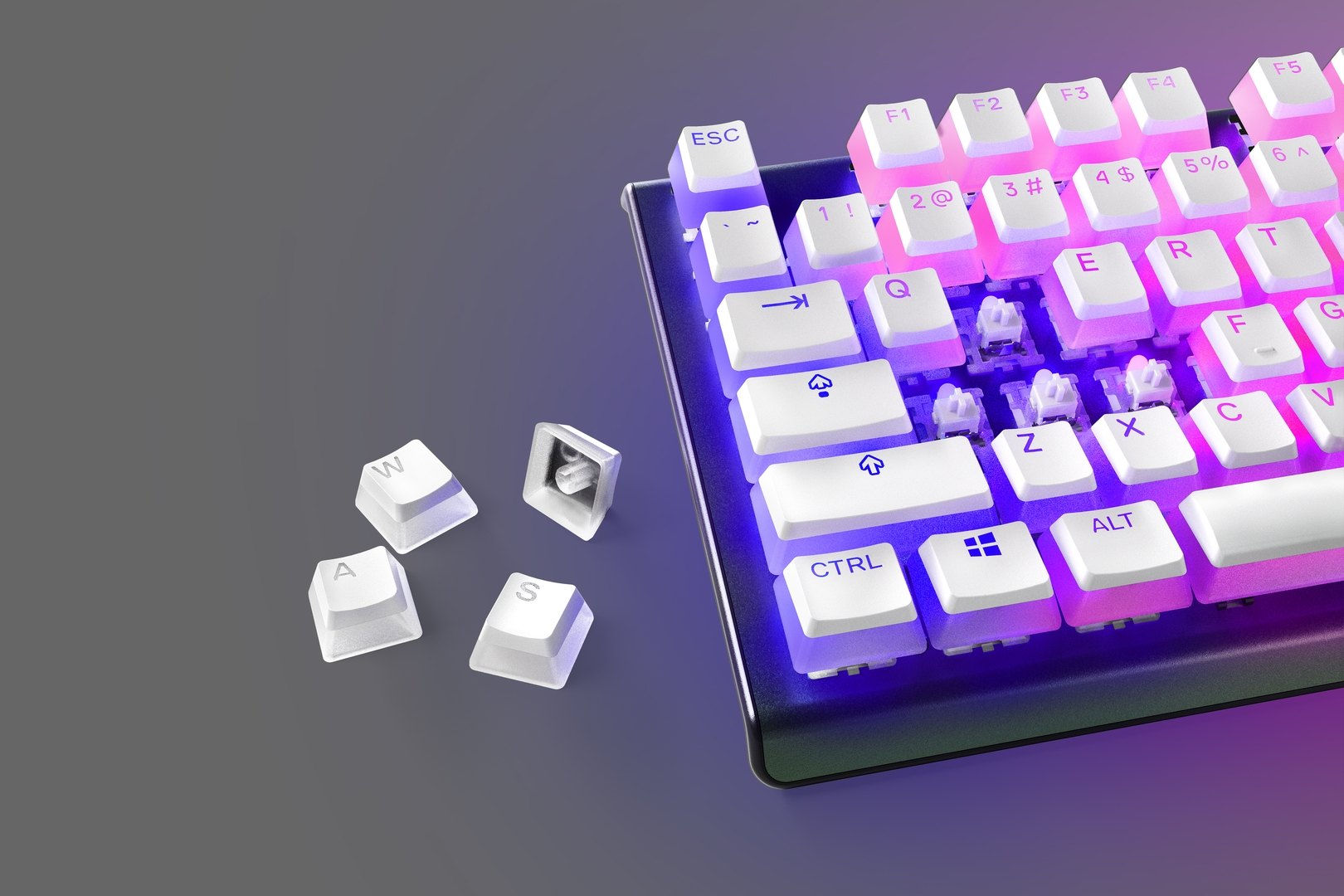 Wallpaper #uIvodZcBcm9NJah-AHfL12 Steelseries Prismcaps Keycaps Us White