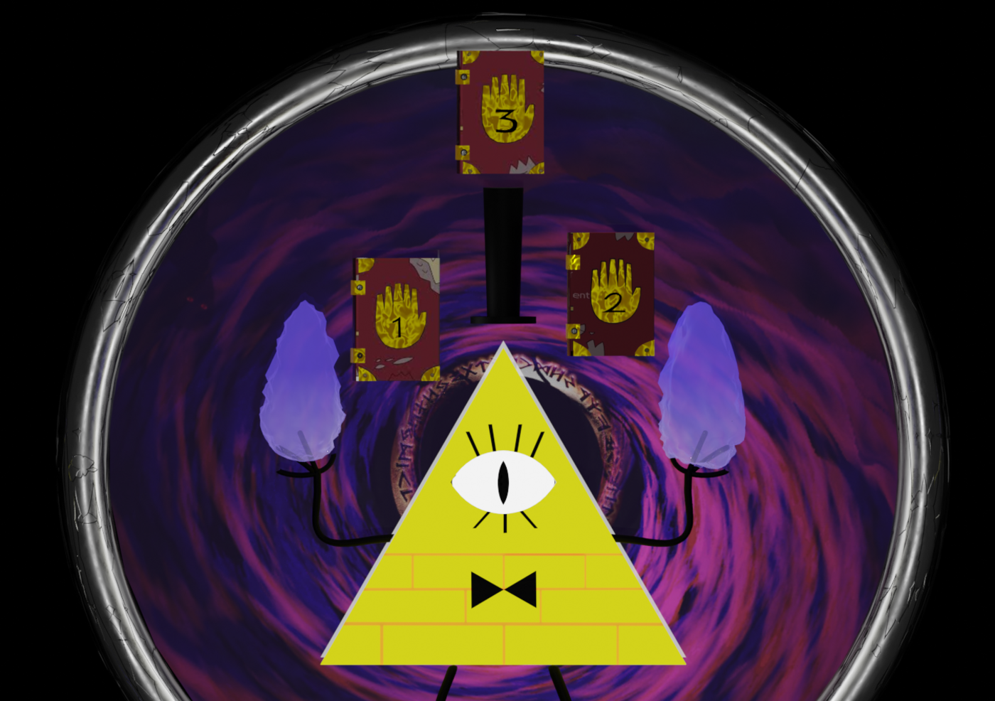 Wallpaper #yGeGApMBSpphPi3-qq-c32 Bill Cipher Cgtrader