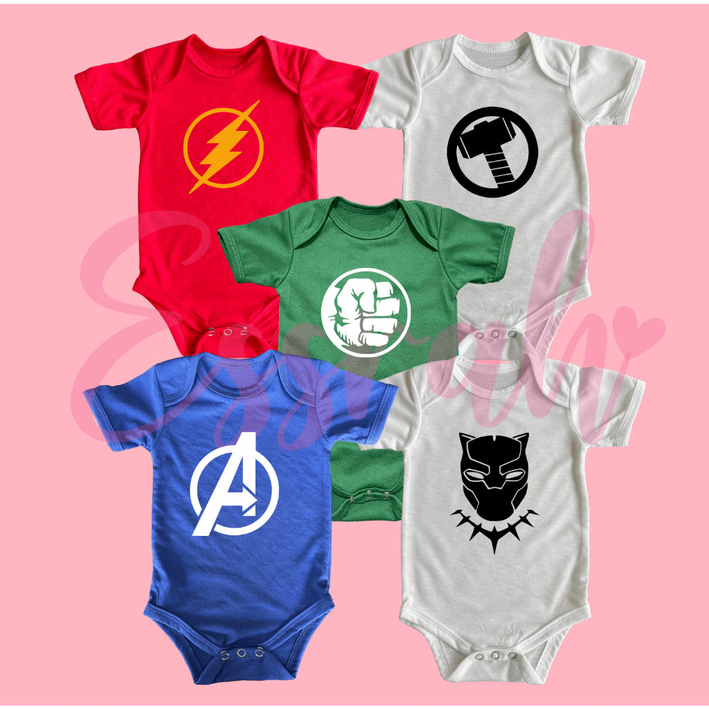 Wallpaper #OGdH-JIBSpphPi3-nIkz108 Superhero Logo 1 Baby Onesie Infant Onesie Shopee Philippines