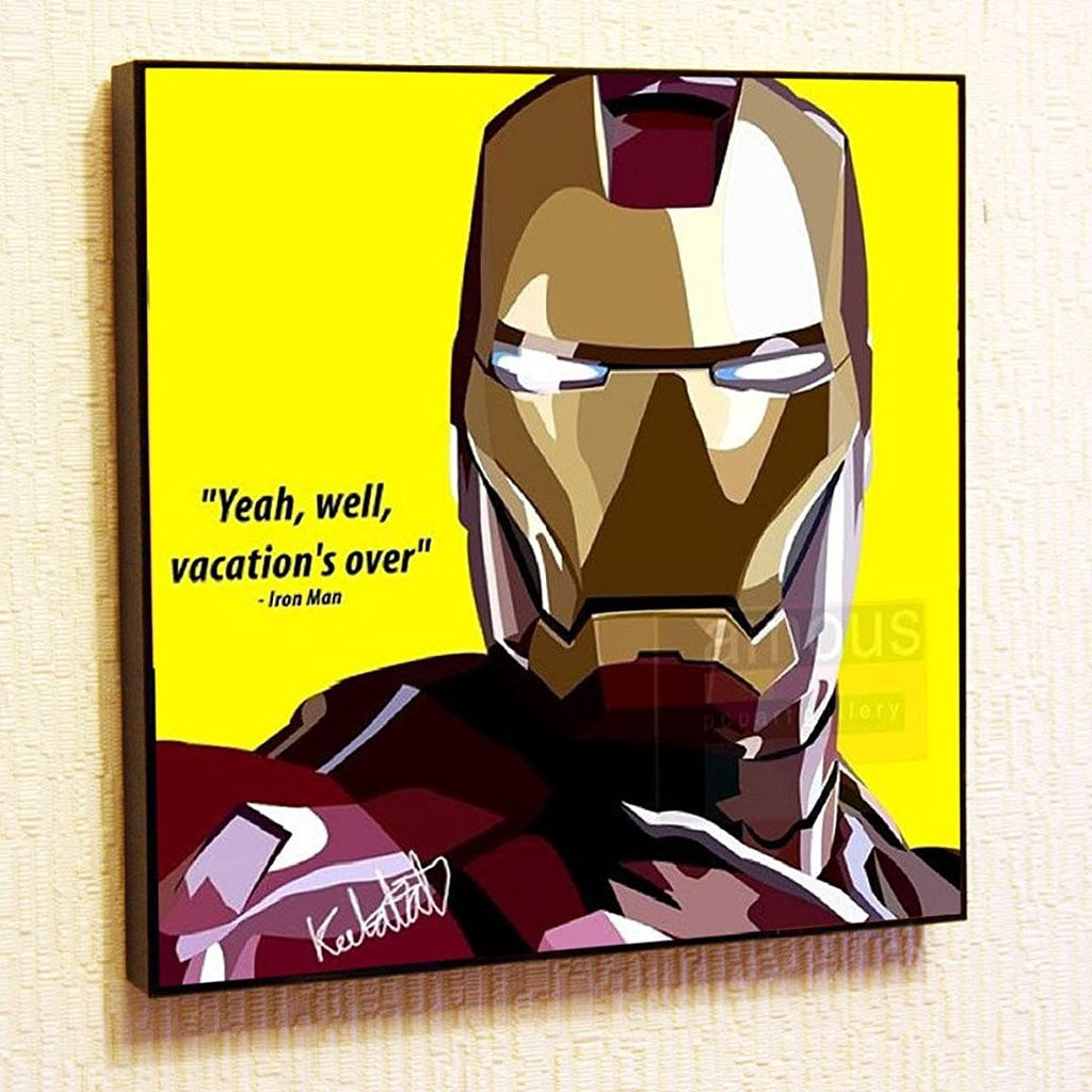 Wallpaper #N6WdOJMBVBiSkHCaNI6L253 Iron Man Tony Stark Poster and Print Pop Art Painting on Canvas