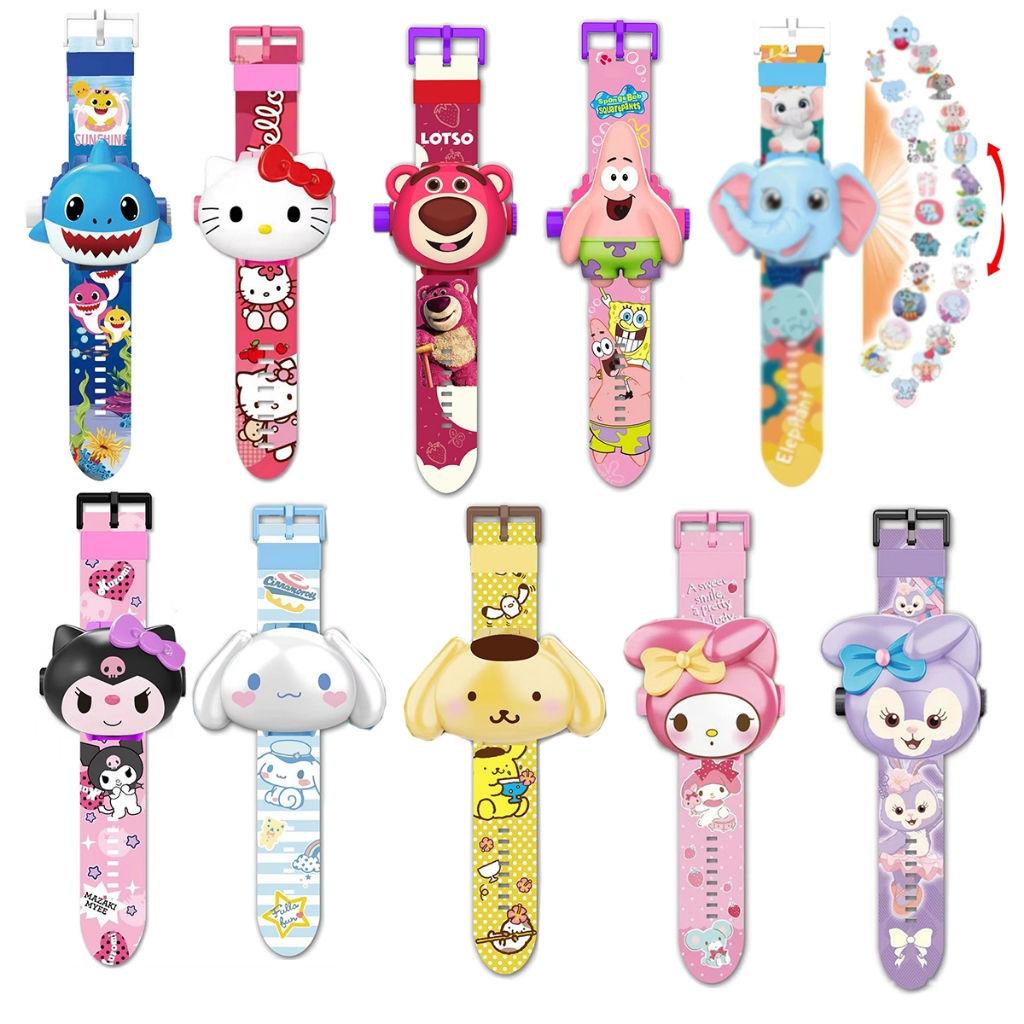 Wallpaper #JYLpP5MB0GiFKesMM8Dz209 Childrens Projector Clock Drawing Avengers Batman Hello Kitty Spider