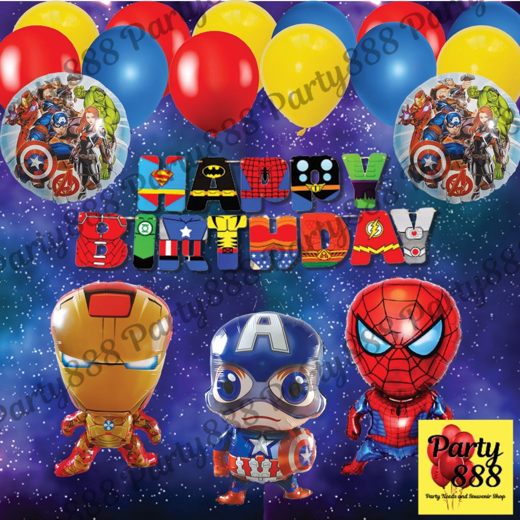 Wallpaper #0DG3NZMB5zzyi_yY0lfv160 Avengers Happy Birthday Party Set Avengers Characters Shaped Foil