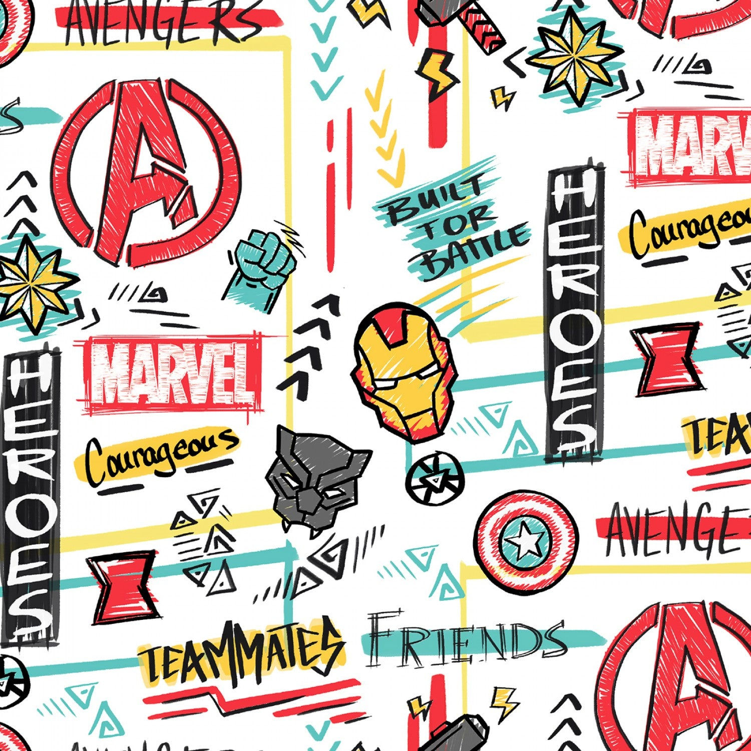 Wallpaper #8hmLNo8BtGB6xQ78SaKh25 Licensed Marvel Marvel Avengers a Hero 73233a620715 Cotton Woven Fabri