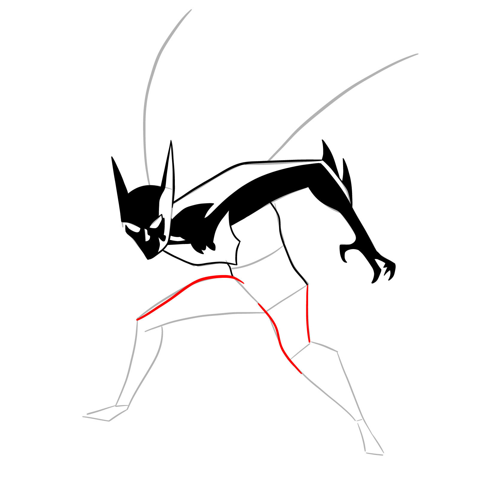 Wallpaper #WiyASZMB0E1QgA7wRvND25 How to Draw Batman Beyond Sketchok Easy Drawing Guides