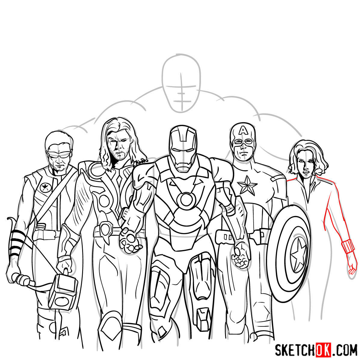 Wallpaper #lWcQDZMBSpphPi3-ZOLv192 How to Draw the Avengers from the 2012 Film a Step by Step Guide