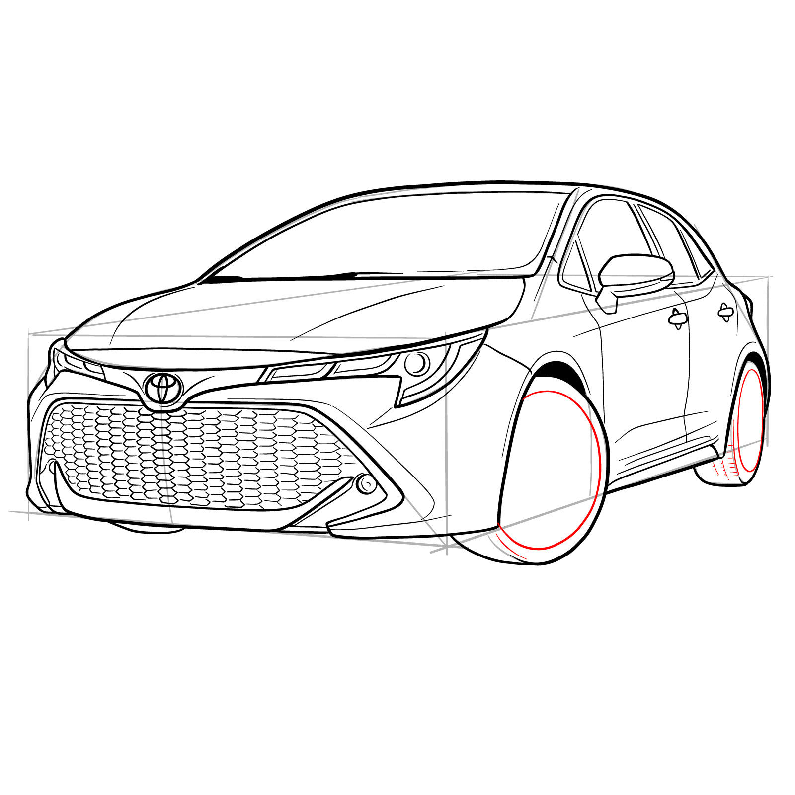 Wallpaper #RmfUEpMBSpphPi3-ov0I1 Learn How to Draw a 2021 Toyota Corolla Step by Step Tutorial