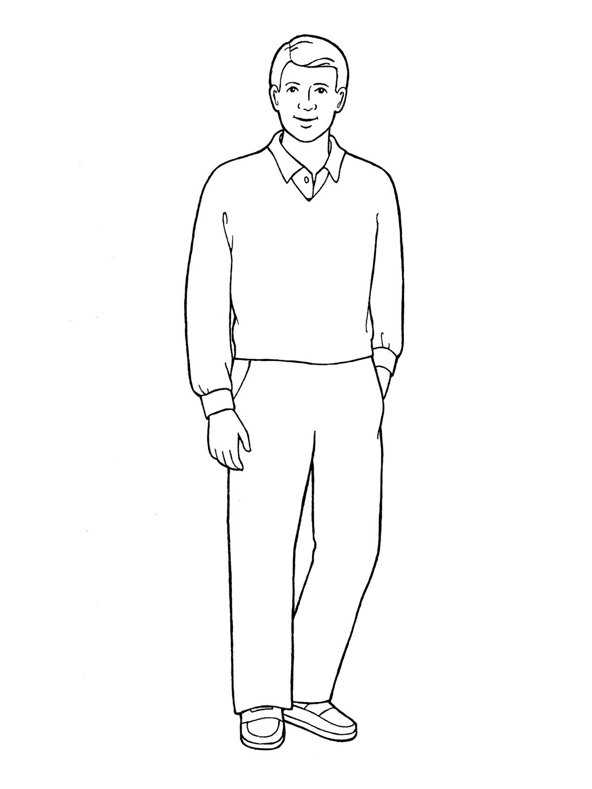 Wallpaper #zWeuD5MBSpphPi3-xu9U297 Handsome Man Portrait Coloring Pages