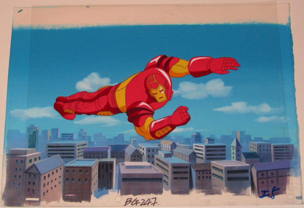 Wallpaper #IbjfjZIBJvJKYCmEx9kQ1 1994 Iron Man the Animated Series Production Cel Background in Bryan