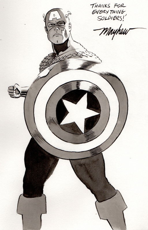 Wallpaper #cLj725IBJvJKYCmEjPlk309 Captain America Sketch in Stephen Solomons Sketchbook Volume 2
