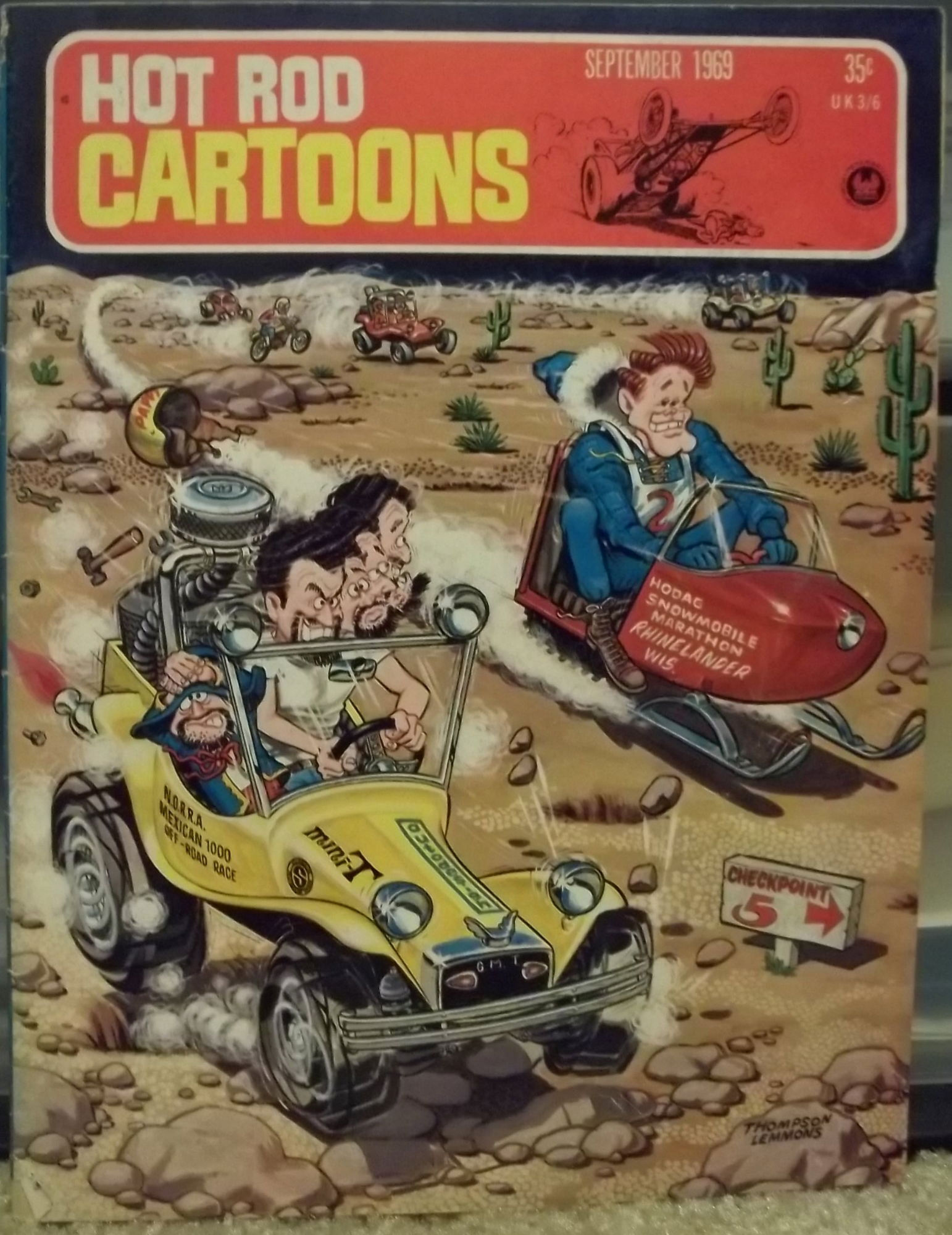Wallpaper #KWhmFJMBSpphPi3-4wQV175 1969 Hot Rod Cartoons Magazine Sept Issue 30 in Kenneth Gagnons