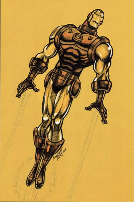 Wallpaper #5Lj61ZIBJvJKYCmEJdvJ249 Iron Man Fly in Alain Marmets Sketches and Prelims Comic Art Gallery Room