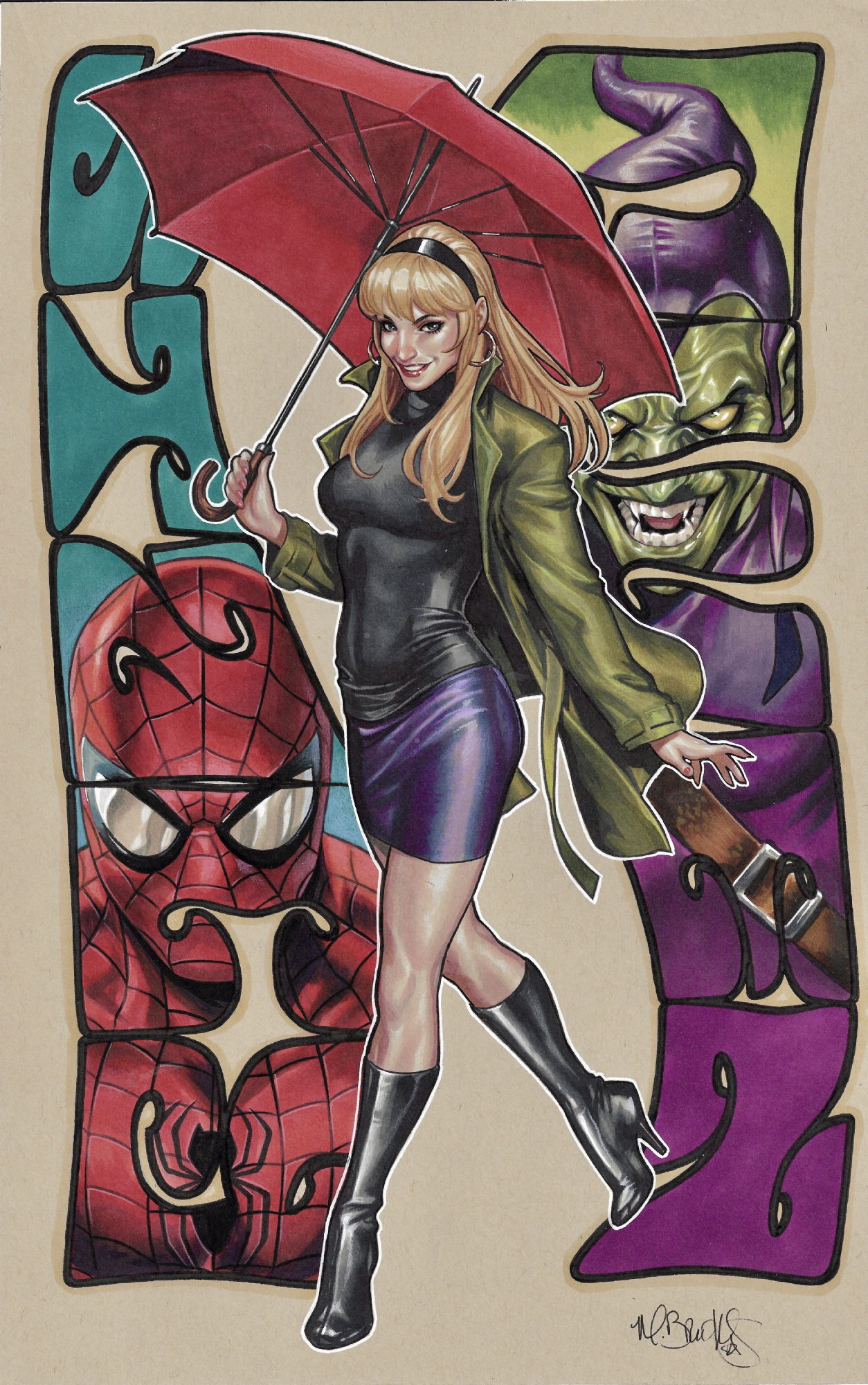 Wallpaper #AfSaOpMBKFX8bn3rEnm317 Gwen Stacy in Amr 1s Commissions Comic Art Gallery Room