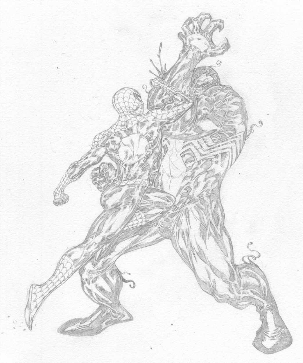 Wallpaper #Rn1n8Y4Bnwiau_P6kQnK51 Top 69 Spiderman vs Venom Sketch Super Hot Seveneduvn