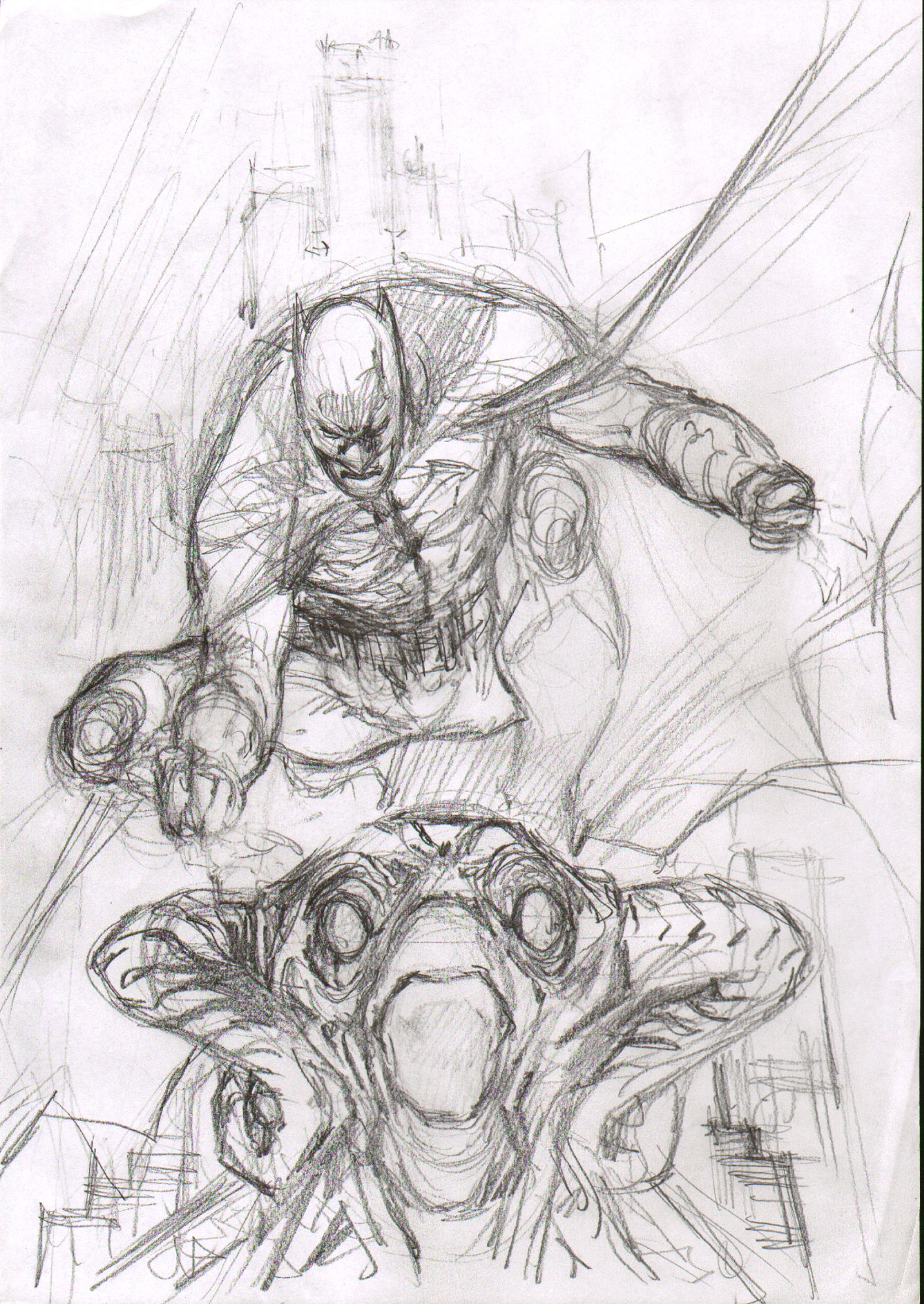Wallpaper #fgOPZZMBpyOg8YnE89mp415 Batman on a Gargoyle Prelim Eddy Barrows for Sale in Super Pals Art