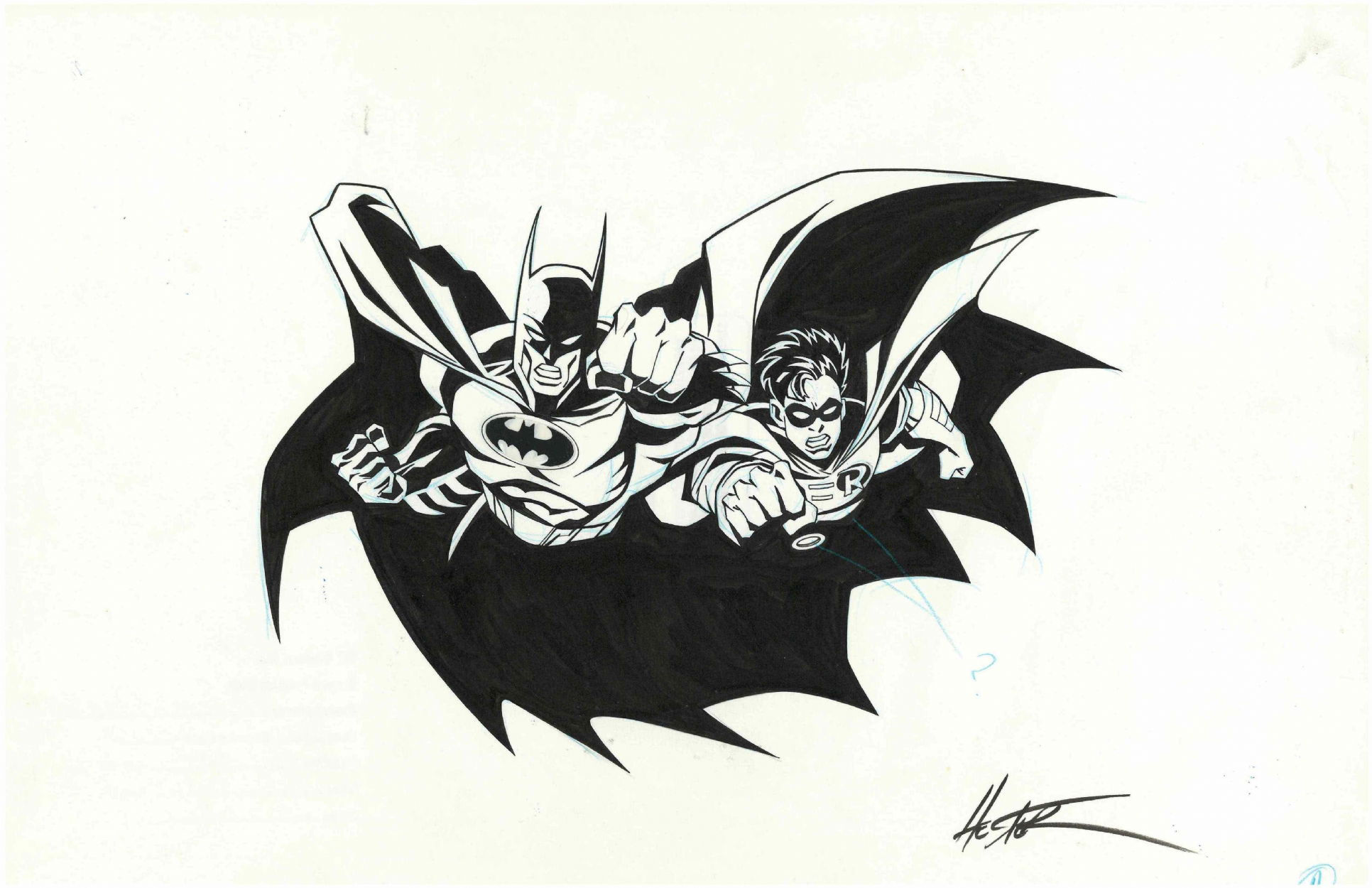 Wallpaper #hxmJLY8BtGB6xQ78n5LB16 Phil Hester Batman and Robin in Benno Rothschilds Sketches and