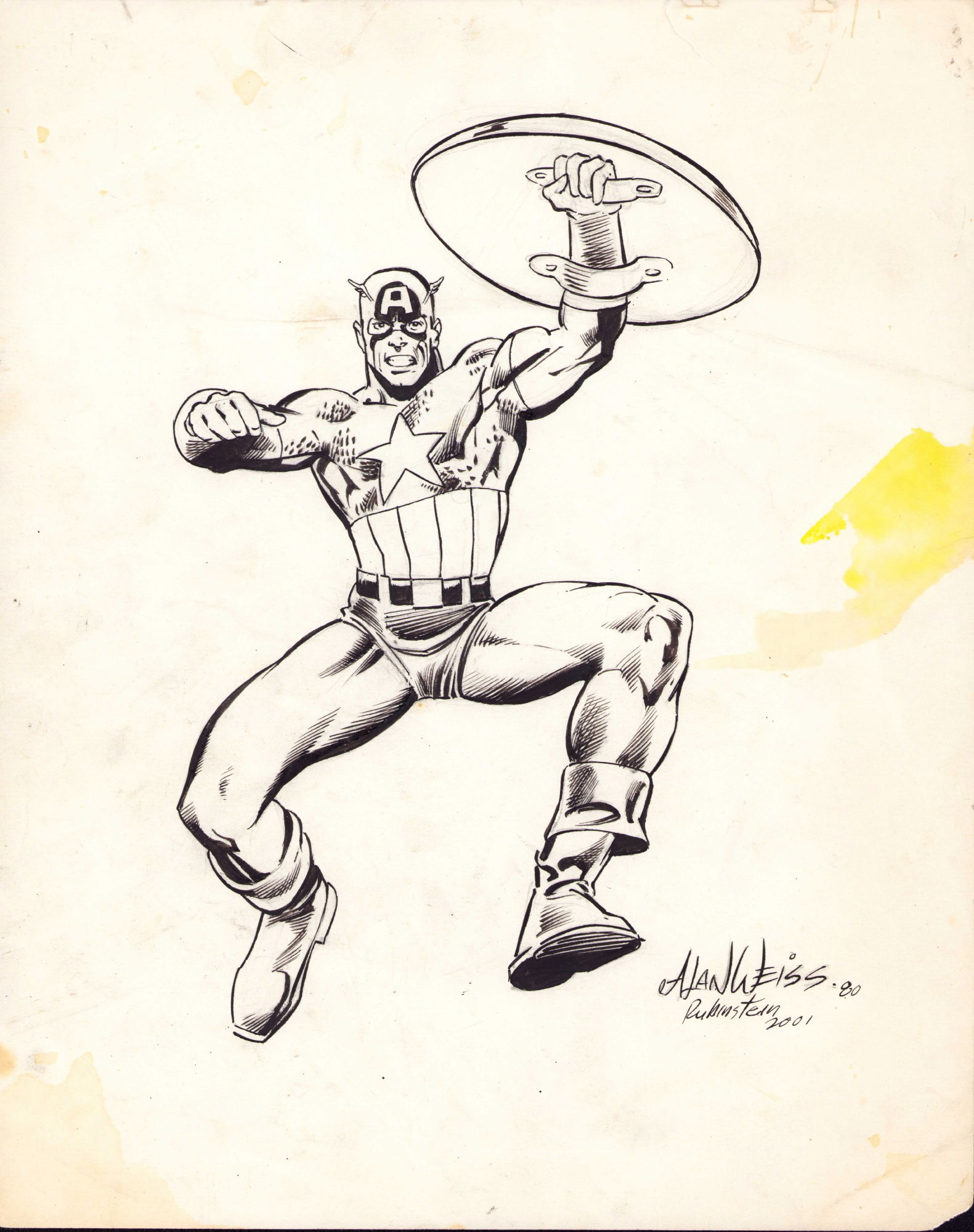 Wallpaper #pGePCJMBSpphPi3-s8u2190 Captain America in Jason Vignolas Commissions Inked Comic Art Gallery