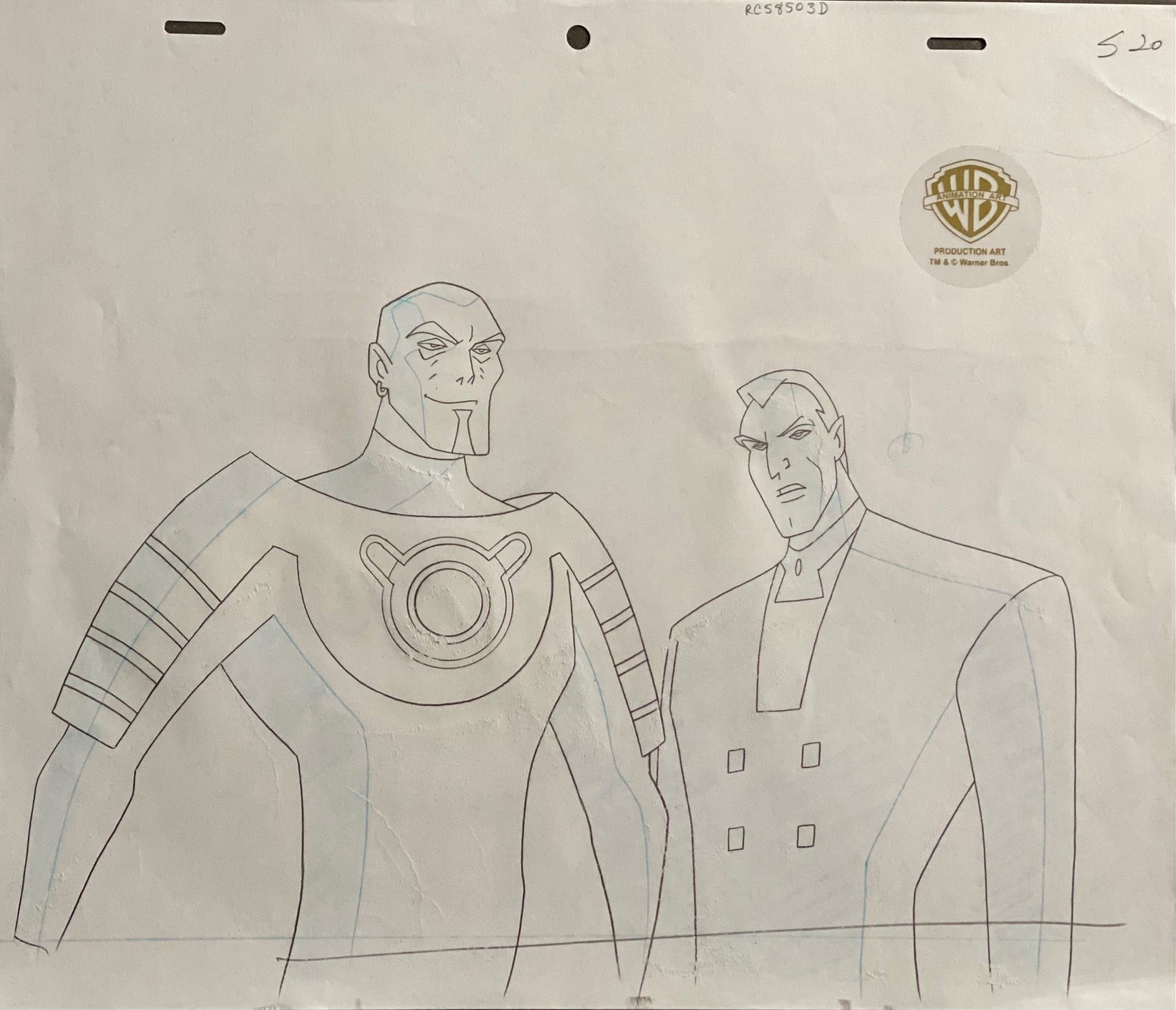 Wallpaper #ZWcqDZMBSpphPi3-c-O5258 Batman Beyond Production Drawing Shriek in Michael Chad Cloes
