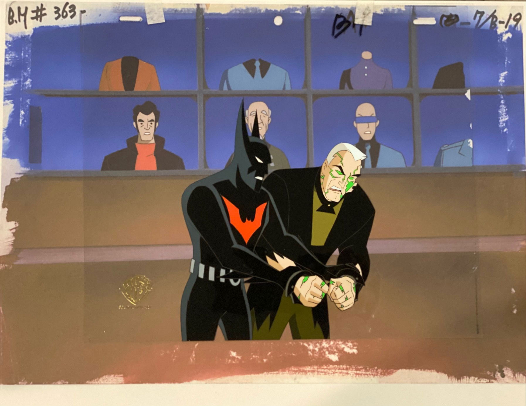 Wallpaper #2v_TaJMB3lSXT3zUxeQH56 Batman Beyond Production Cel Ascension in Michael Chad Cloes
