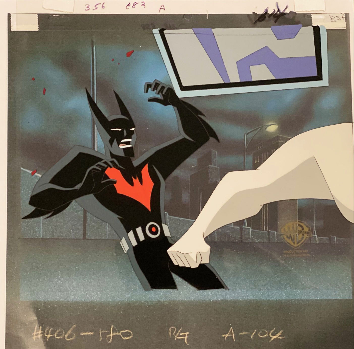 Wallpaper #2v_TaJMB3lSXT3zUxeQH106 Batman Beyond Production Cel in Michael Chad Cloes Batman Beyond