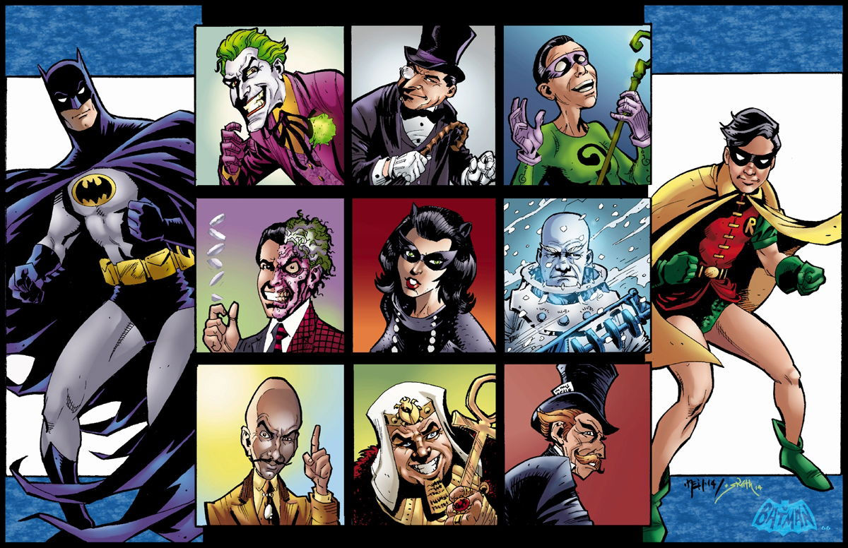 Wallpaper #LhnKOI8BtGB6xQ78Oamv17 Villains of Batman 66 by Neil Vokes and Smith in Tom Smith 30 Year