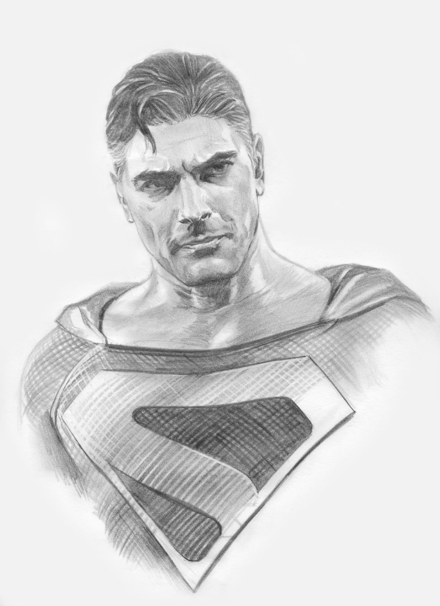 Wallpaper #8RlXO48BtGB6xQ78eK_68 Superman Sketch Brandon Routh in Sal Abbinantis Alex Ross Spring