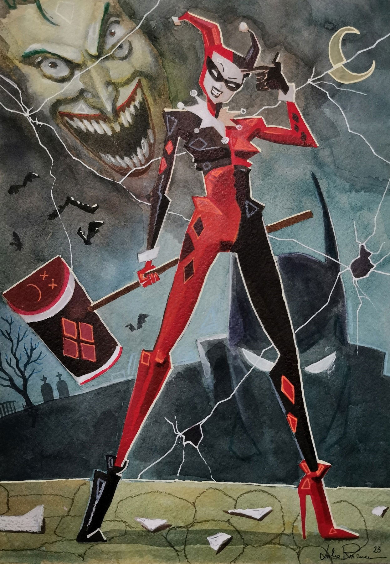 Wallpaper #YWcr-5IBSpphPi3-CZPD100 Harley Quinn in Gregg and Amanda Spatzs Our Comic and Illustration